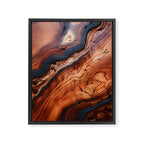 Rustic Wood Tones Framed Canvas Print Gallery Image 8