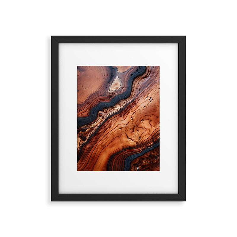 Rustic Wood Tones Framed Art Print Gallery Image 6