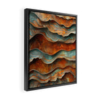 Rustique Orbita Abstract Framed Canvas Print Gallery Image 2