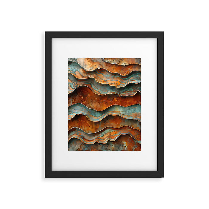 Rustique Orbita Abstract Framed Art Print Gallery Image 1