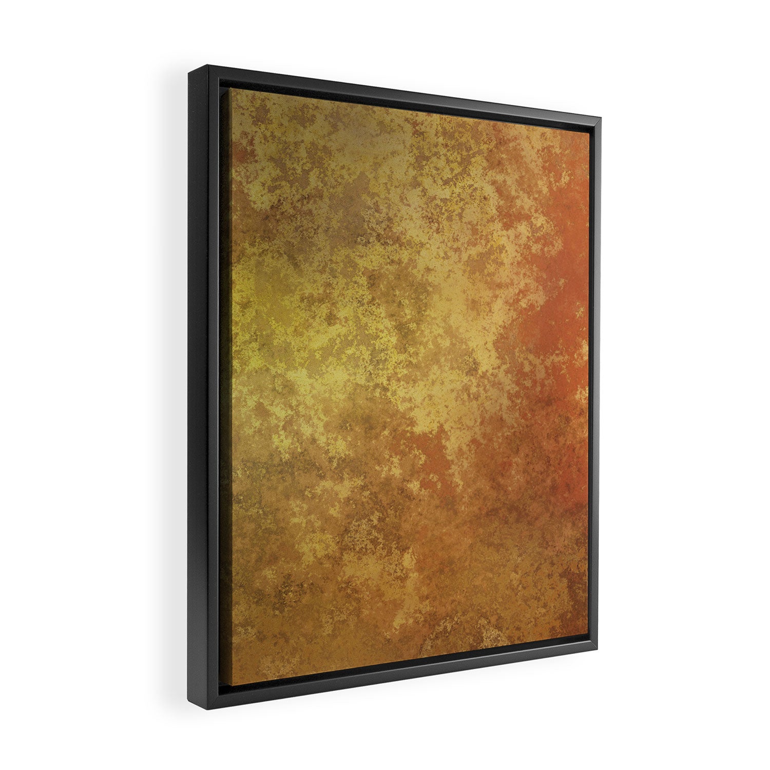 Rusty Gold and Copper Framed Canvas Print Gallery Image 2