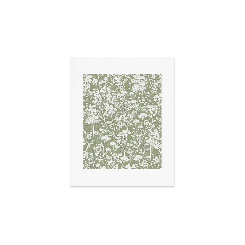 Sage Bloom in Floral Art Print Gallery Image 1