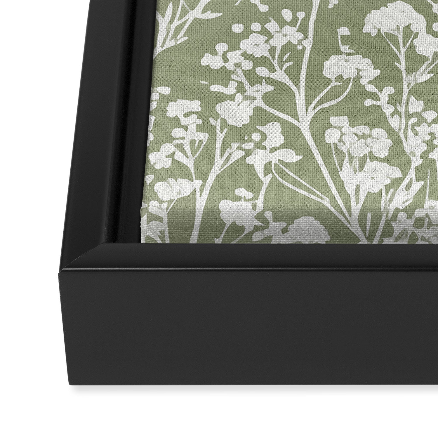Sage Bloom in Floral Framed Canvas Print Gallery Image 3