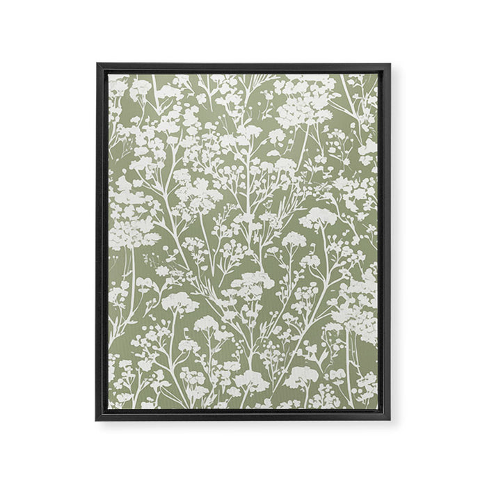 Sage Bloom in Floral Framed Canvas Print Gallery Image 1