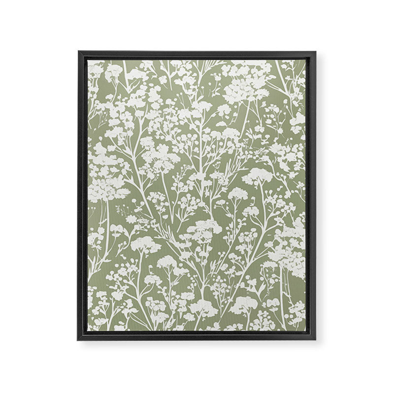 Sage Bloom in Floral Framed Canvas Print Gallery Image 8