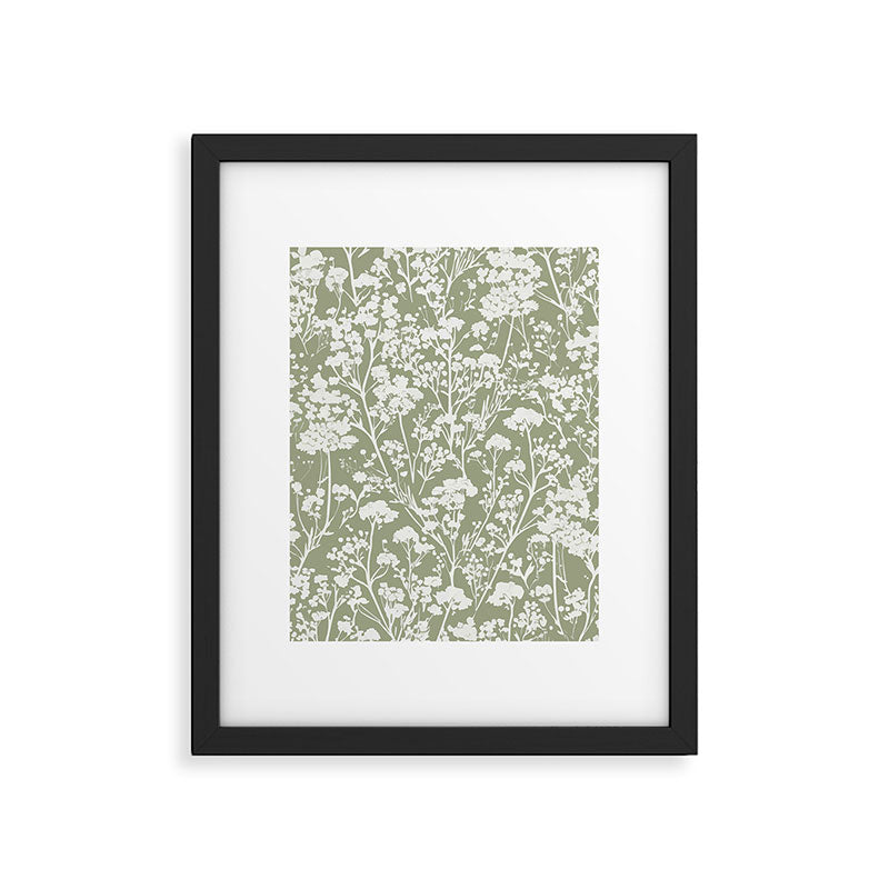 Sage Bloom in Floral Framed Art Print Gallery Image 6