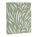 Sage Green Abstract Leaf Pattern Canvas Print Gallery Image 8