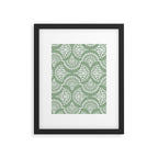 Sage Green Ornate Boho Framed Art Print Gallery Image 6