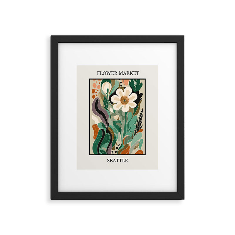Seattle Flower Market Print Framed Art Print Gallery Image 6