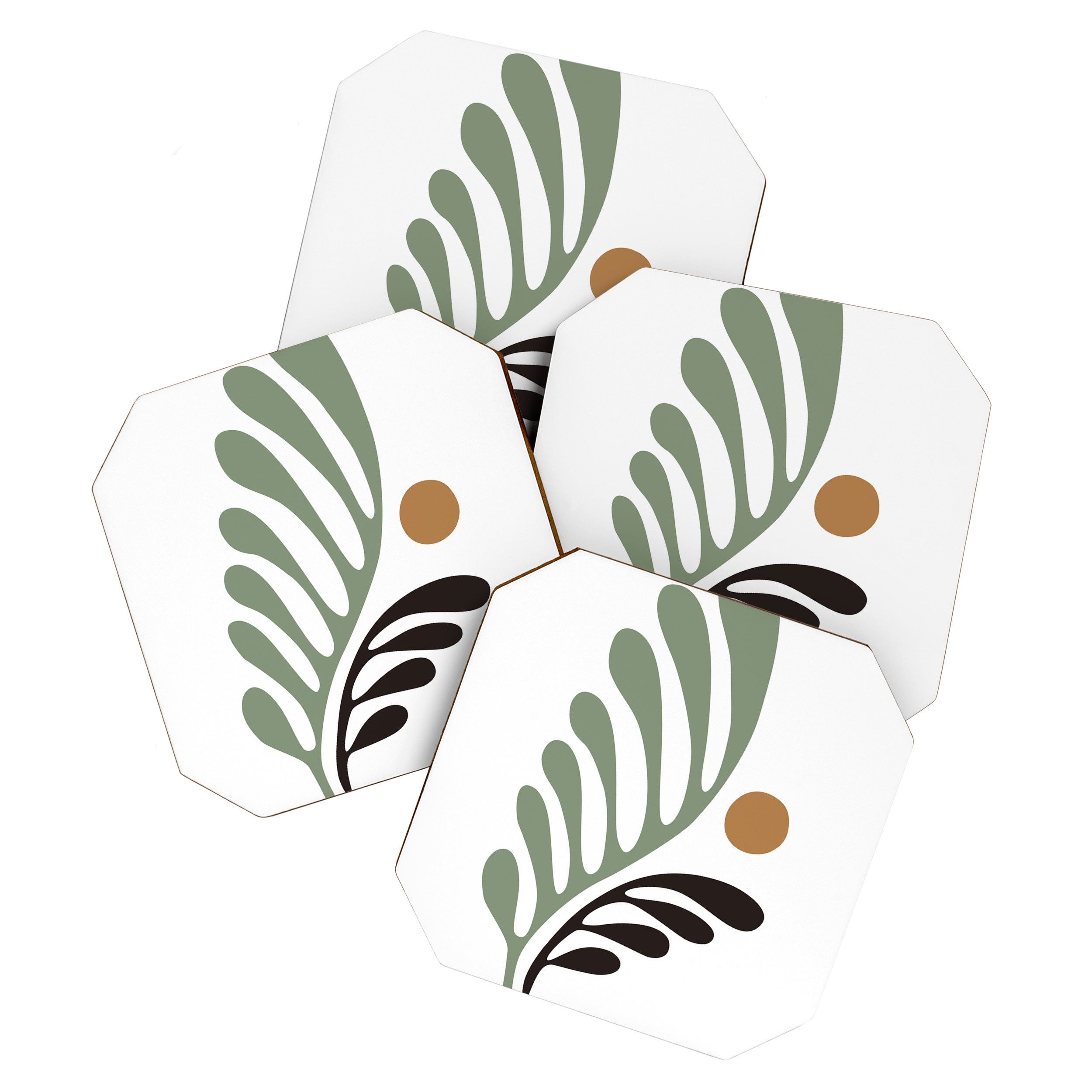 Simplicity Leaf and Sun Duo Coaster Gallery Image 1