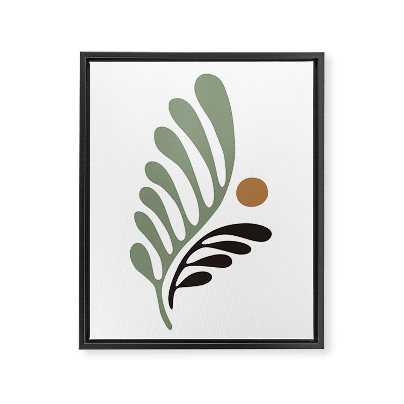 Simplicity Leaf and Sun Duo Framed Canvas Print Gallery Image 8