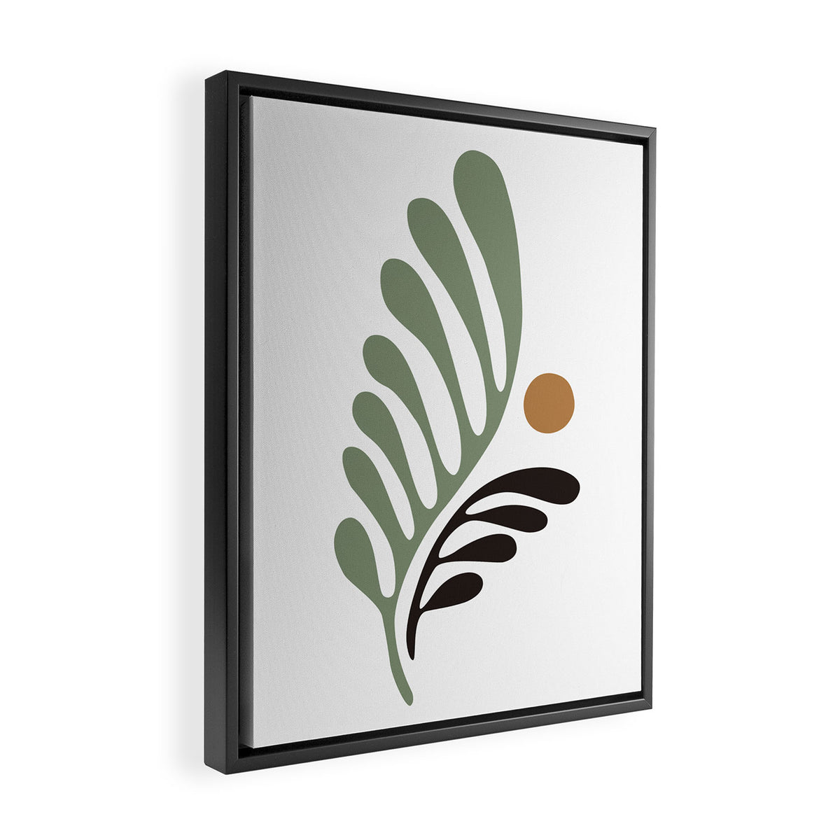 Simplicity Leaf and Sun Duo Framed Canvas Print Gallery Image 2