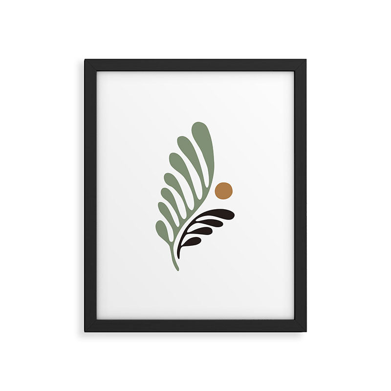 Simplicity Leaf and Sun Duo Framed Art Print Gallery Image 6