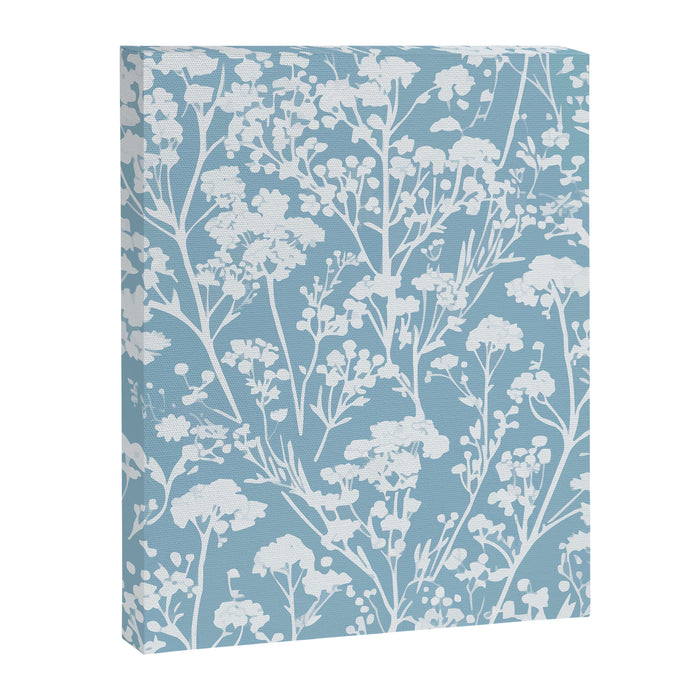 Sky Meadow Blue in Floral Canvas Print Gallery Image 1