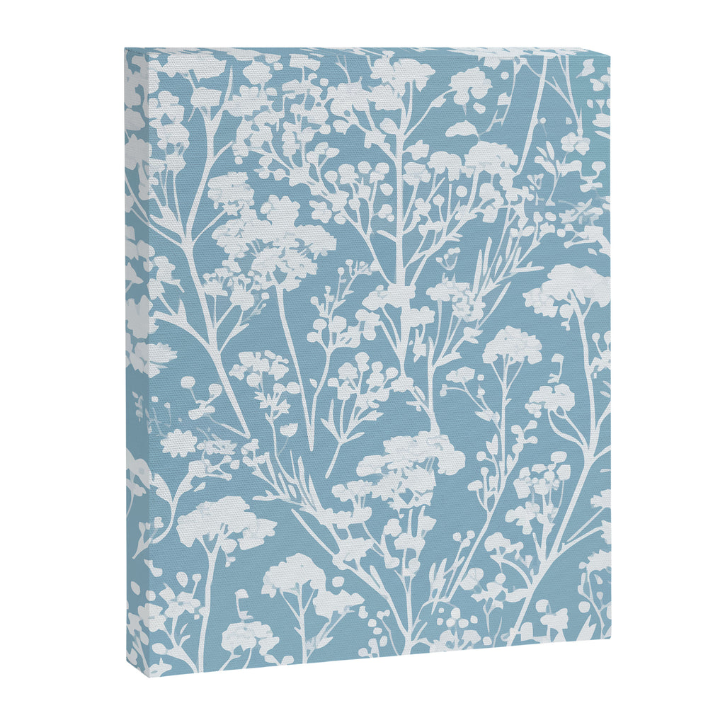 Sky Meadow Blue in Floral Canvas Print Gallery Image 8
