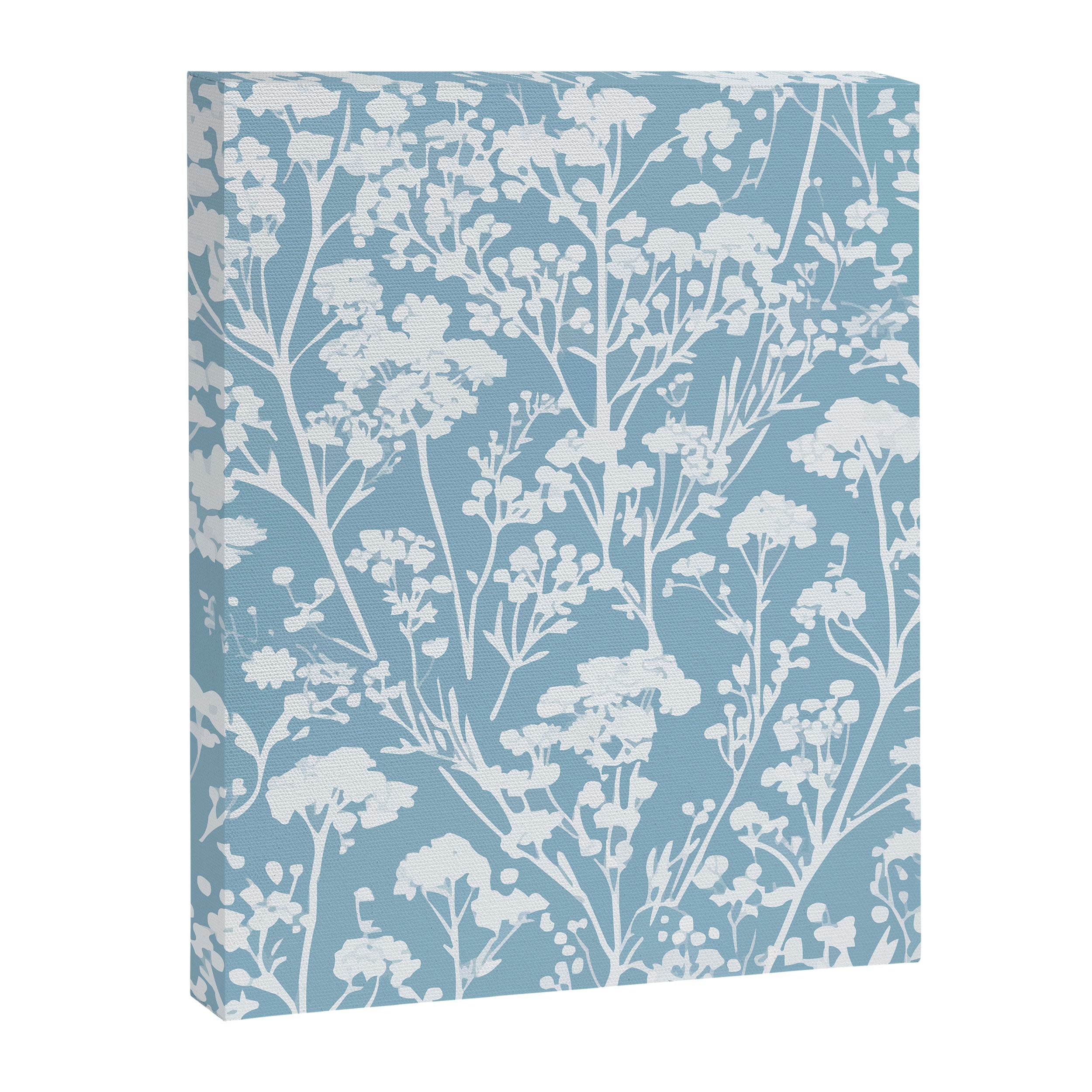 Sky Meadow Blue in Floral Canvas Print Gallery Image 8