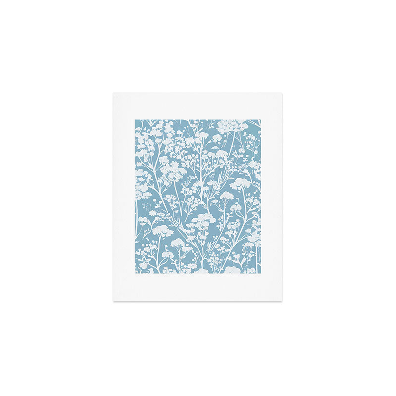 Sky Meadow Blue in Floral Art Print Gallery Image 1
