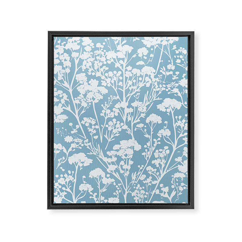 Sky Meadow Blue in Floral Framed Canvas Print Gallery Image 8
