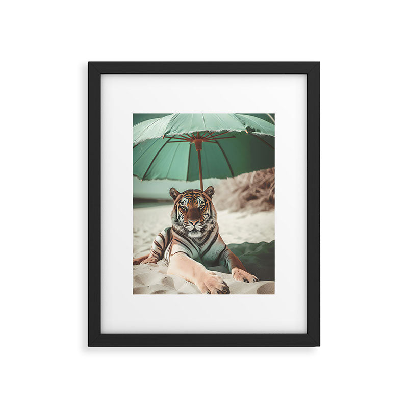 South Beach Bliss Tiger Prints Framed Art Print Gallery Image 4