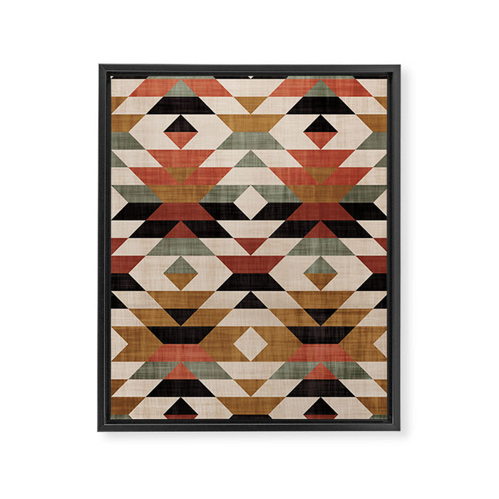 Southwestern Boho Prints Framed Canvas Print Gallery Image 1