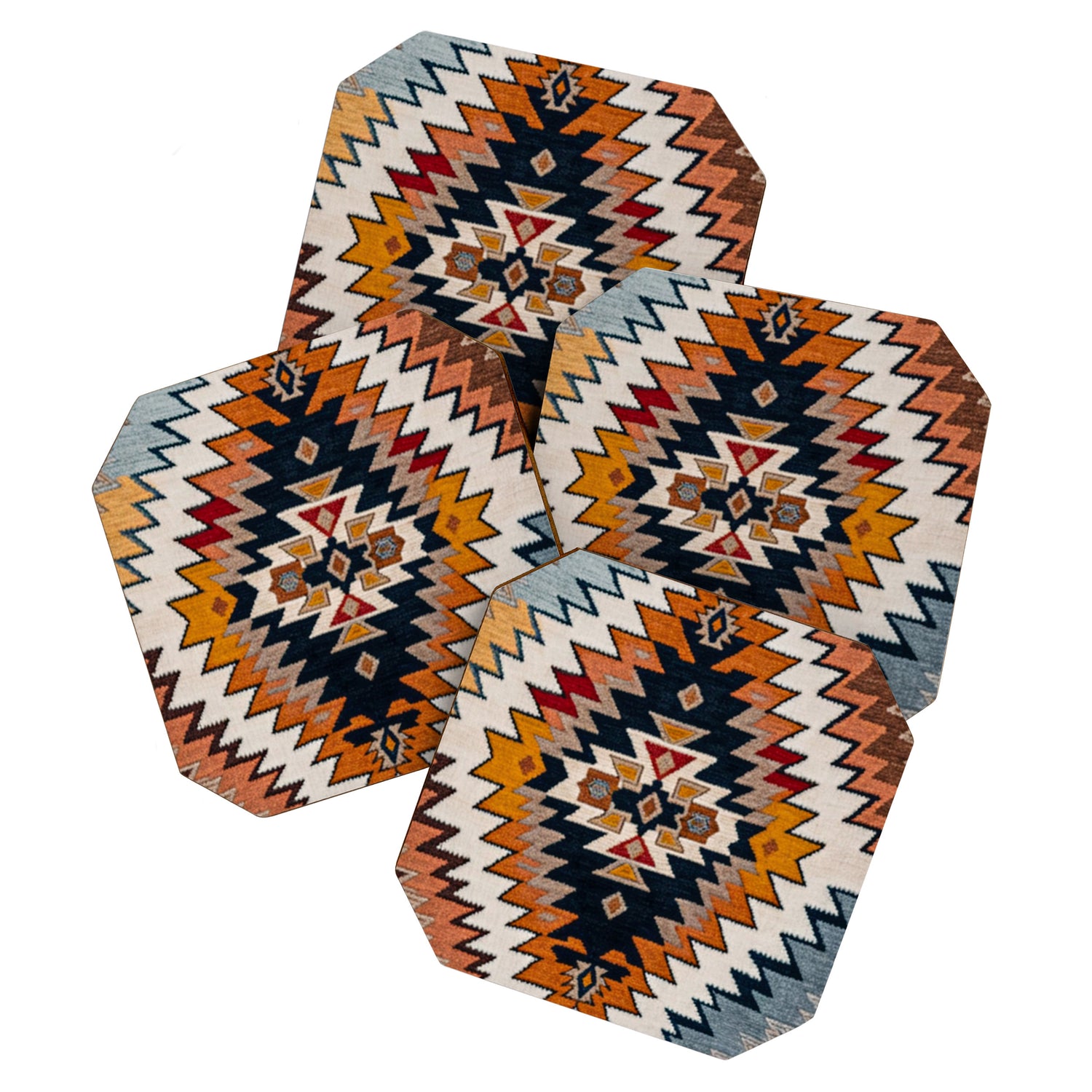 Southwestern Colorful Bohemian Coaster Gallery Image 1