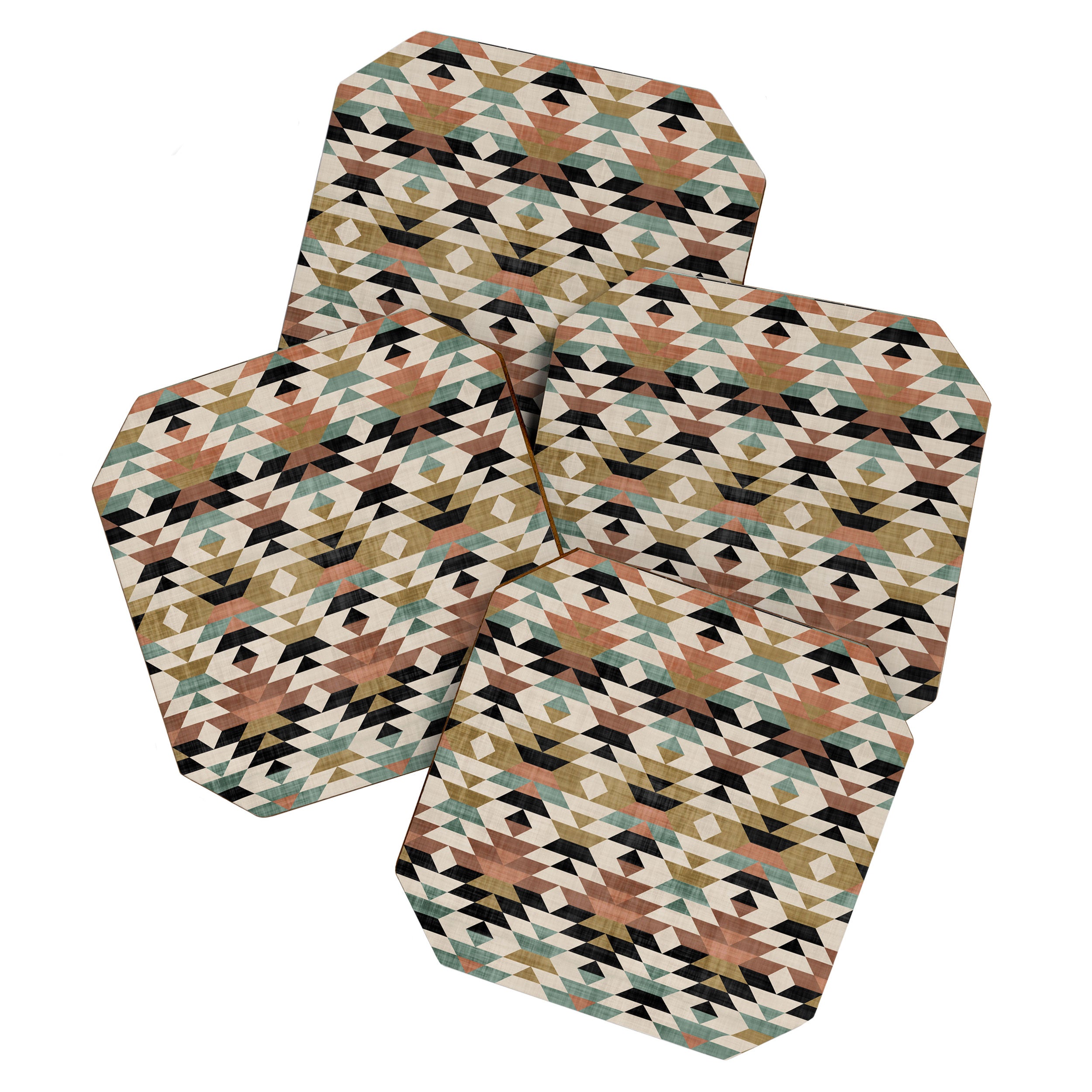 Southwestern Pattern, Boho Prints Coaster Gallery Image 1