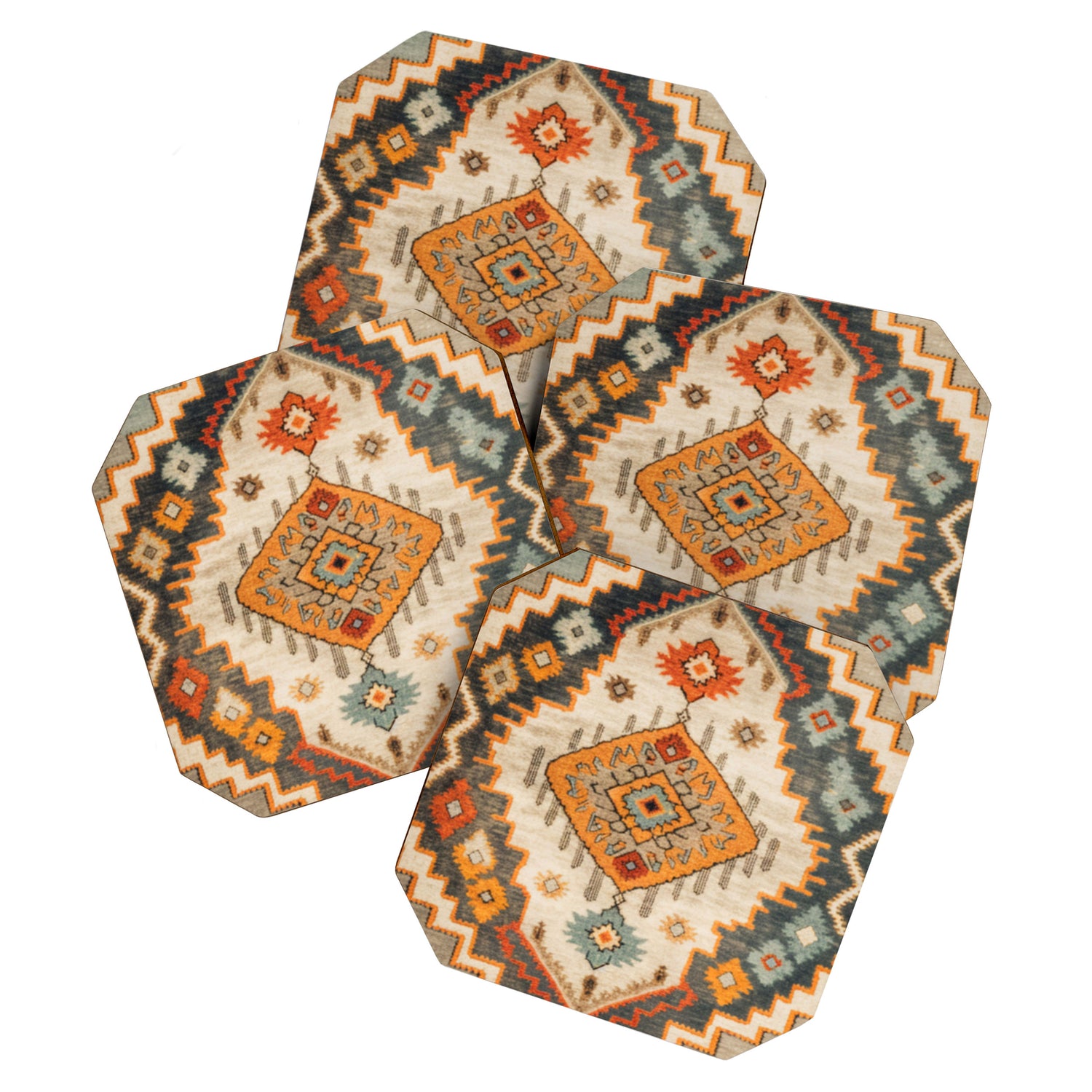 Southwestern Rustic Bohemian Design Coaster Gallery Image 1
