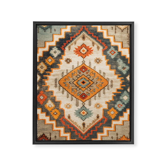 Southwestern Rustic Bohemian Design Framed Canvas Print Gallery Image 1