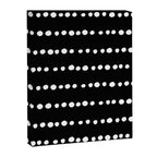 Spotted, Abstract, Black and White, Boho Print Canvas Print Gallery Image 8