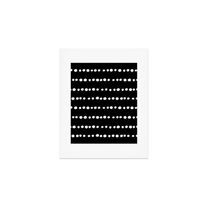 Spotted, Abstract, Black and White, Boho Print Art Print Gallery Image 1