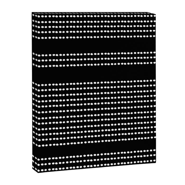 Spotted, African Pattern in Black and White Canvas Print Gallery Image 1