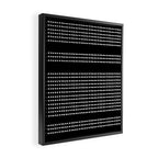 Spotted, African Pattern in Black and White Framed Canvas Print Gallery Image 2