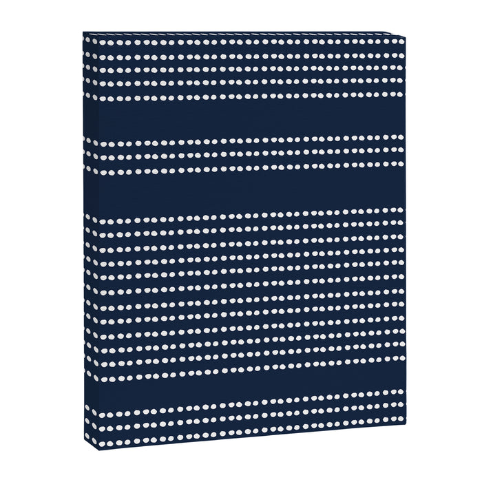 Spotted, African Pattern in Blue and White Canvas Print Gallery Image 1