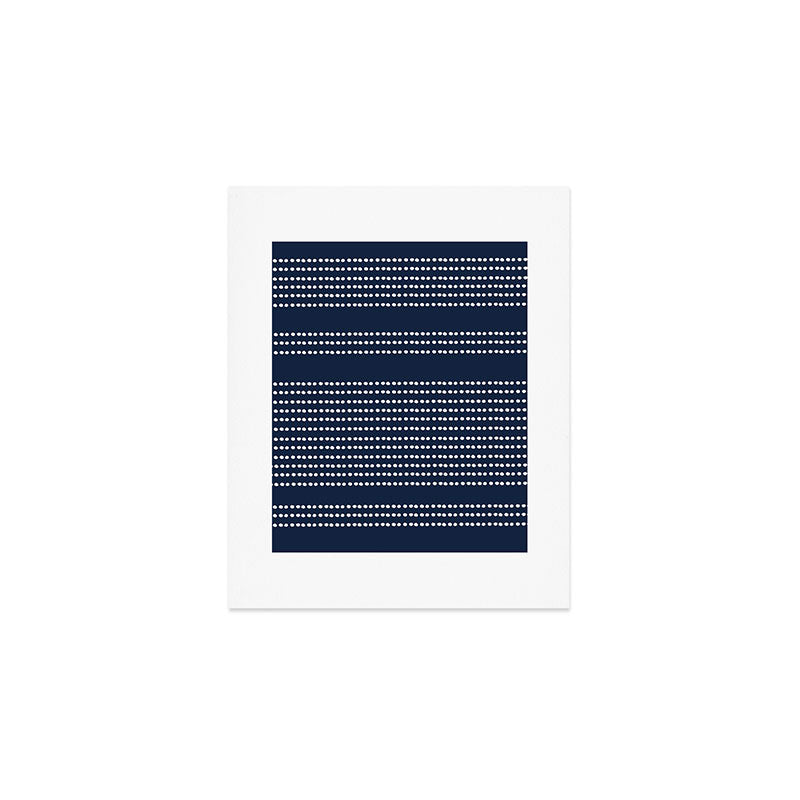 Spotted, African Pattern in Blue and White Art Print Gallery Image 1
