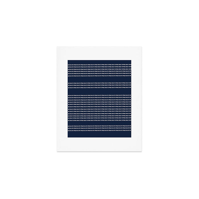 Spotted, African Pattern in Blue and White Art Print Gallery Image 1