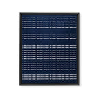 Spotted, African Pattern in Blue and White Framed Canvas Print Gallery Image 8
