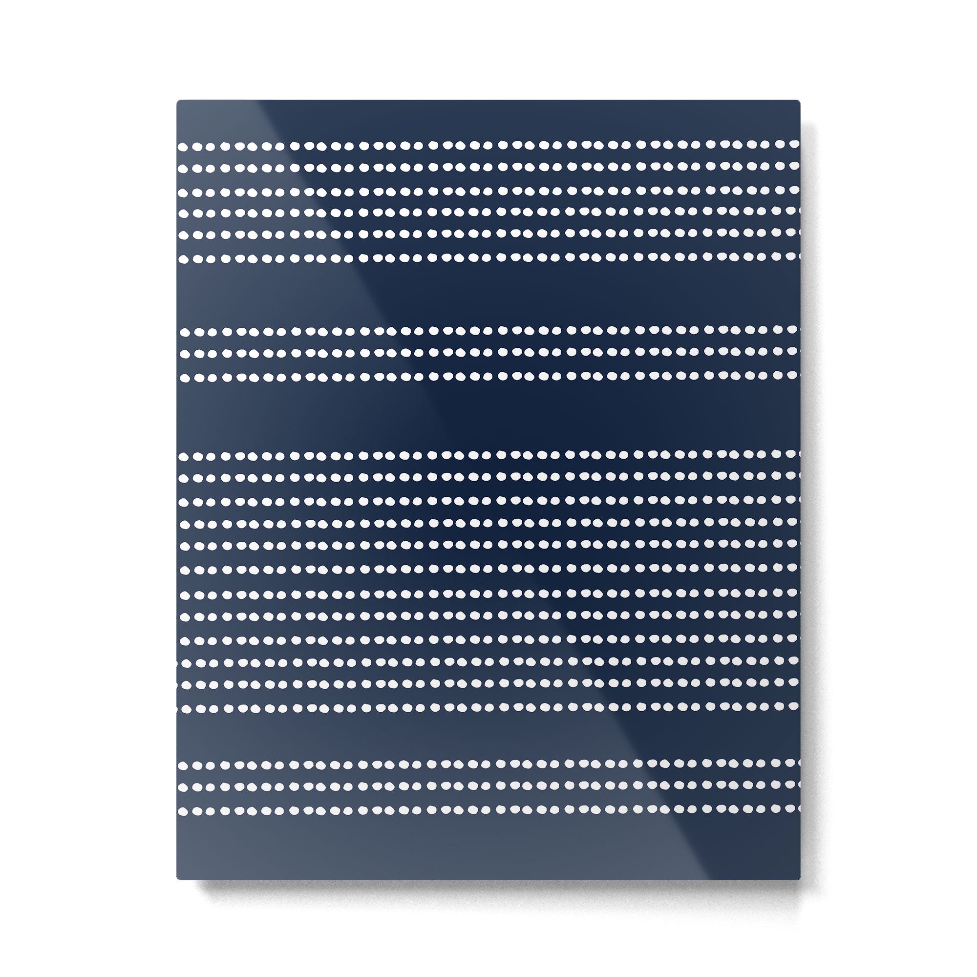 Spotted, African Pattern in Blue and White Metal Print Gallery Image 6