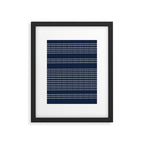 Spotted, African Pattern in Blue and White Framed Art Print Gallery Image 6