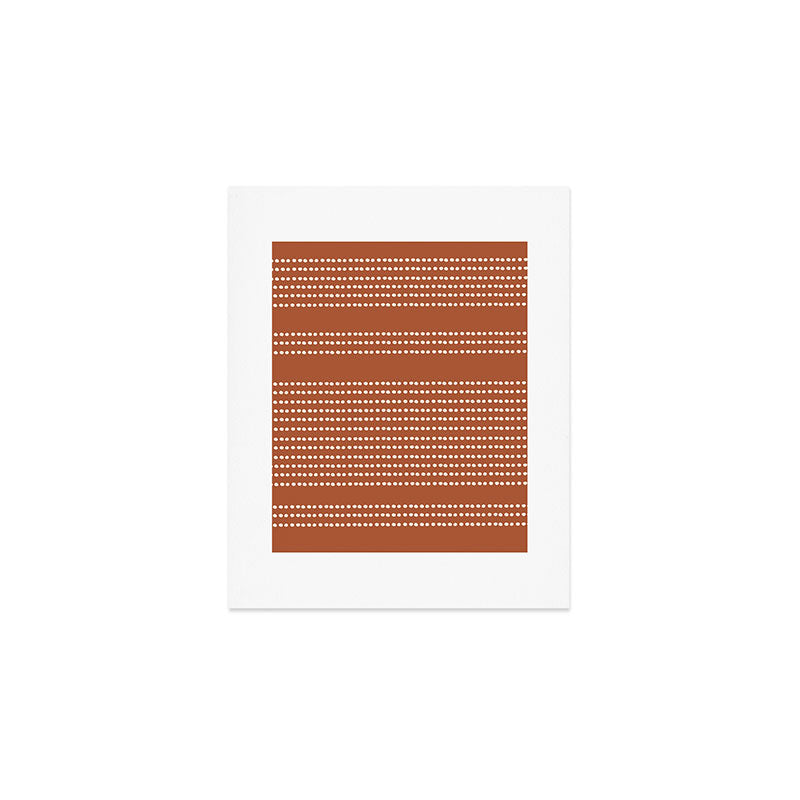 Spotted, African Pattern, in Terracotta Art Print Gallery Image 1