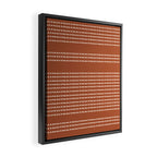 Spotted, African Pattern, in Terracotta Framed Canvas Print Gallery Image 2