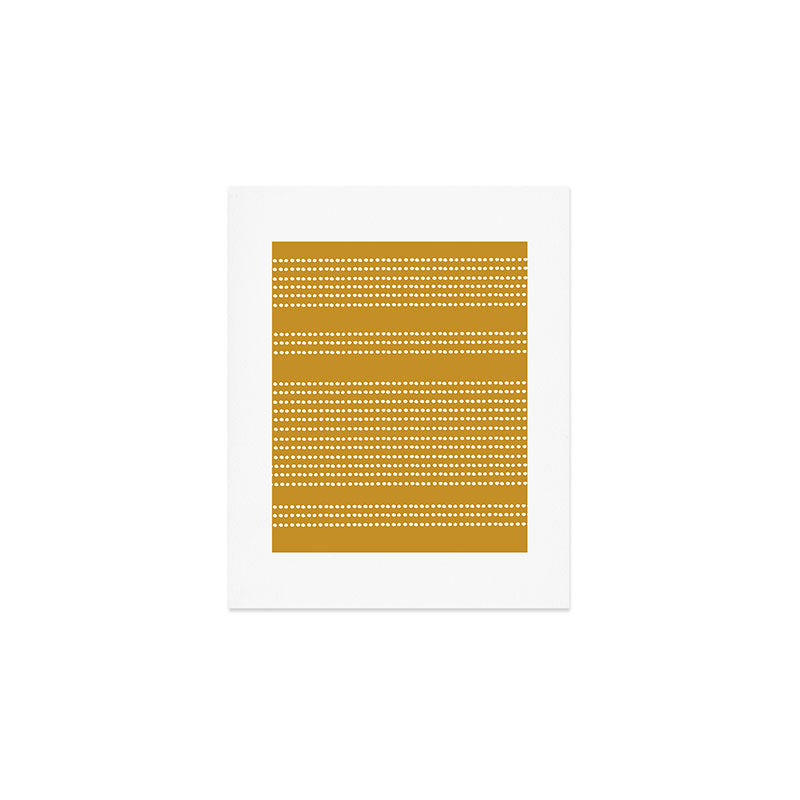 Spotted, African Pattern in Yellow Art Print Gallery Image 1