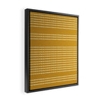 Spotted, African Pattern in Yellow Framed Canvas Print Gallery Image 2
