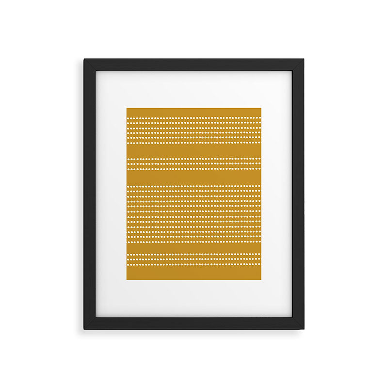 Spotted, African Pattern in Yellow Framed Art Print Gallery Image 6