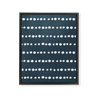 Spotted Mudcloth, Teal and White, Boho Prints Framed Canvas Print Gallery Image 8