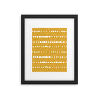 Spotted, Mustard Yellow, Boho Prints Framed Art Print Gallery Image 6