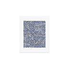 Spotted Preppy Dots Abstract in Navy Blue Art Print Gallery Image 1