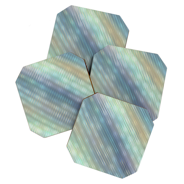 Striped Abstract Glass Relection Coaster Gallery Image 1