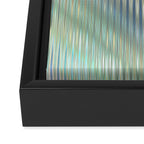 Striped Abstract Glass Relection Framed Canvas Print Gallery Image 3