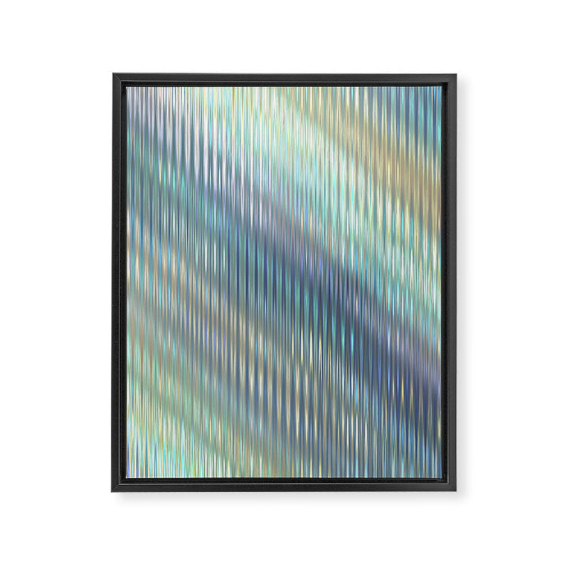 Striped Abstract Glass Relection Framed Canvas Print Gallery Image 8