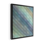 Striped Abstract Glass Relection Framed Canvas Print Gallery Image 2